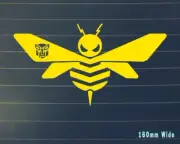 Sticker Bumblebee style Logo Yellow effect Transformers Decal Bumble Bee