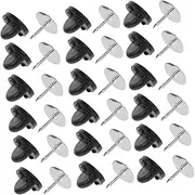 [HAWILLOSCH] Diy Supplies Set 50pcs Butterfly Hat Pin Backs Wear-resistant Tie Tack Multi-function Badge Pin