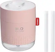 500ML Humidifier Cool Mist Air for Bedroom Portable Personal Desktop USB with Soft Night Light, 2 Mist Modes and Auto Shut-Off, Super Quite for Car Office Home