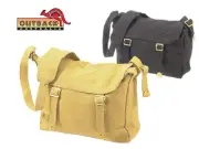Biker Messenger Bag Military Retro Jute Canvas Haversack WH2 Shoulder Strap Fish
