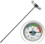 Soil Temperature Gauge - 7 Inch Garden Soil Thermometer, Easy-to-Read Temperature Indicator | Outdoor Ground Temperature Thermometer, Accurate Soil Heat Measurement, Durable Garden Tool