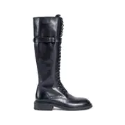 [ANN DEMEULEMEESTER] Danny Boots in Santiago Leather Black