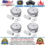 New 4x Pistons & Rings Kit For Buick Chevrolet GMC Pontiac Saturn 2.4L 12578324