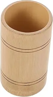 Kisangel Sand Tray Storage Tube Tools Container Office Miniature Desk Rake Sandbox Indoor with Holder Decor Utensil Japan Small Sand Garden Accessories Garden Tool Accessories Beige Bamboo