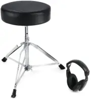 Alesis Drum Essentials Bundle - Throne and Headphones (3-pack) Bundle