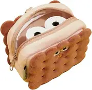 Dog Poop Bag Dispenser - Puppy Potty Carrier,Cookie Shape Small Organizer with Carabiner Clip, Walking Accessory for Outdoor Park Puppy Training
