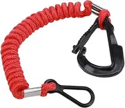 Vaguelly Red 1 Pcs Boat Engine Emergency Stop Switch Safety Lanyard Cord Replacement for Boat Kill Switch Lanyard Replacement