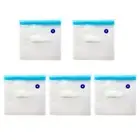5pcs Vacuum Sealer Bags Dual Sealing Zippers Moisture-proof Vegetable Food