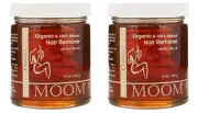 MOOM Organic Hair Remover Waxing Kit Refill with Tea Tree Oil & Lemon juice -...