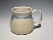 Handmade ceramic mug hand painted pottery functional art