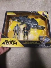 Spin Master DC 4” Black Adam vs Intergang Mercenary Figure Vehicle Exclusive