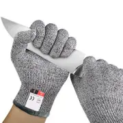 S Anti Stab Resistant 5 Level Hppe Cut Gloves Dark Slate Grey Work Gloves