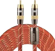 KMLP RCA Cable Adapter EMK TZ/A 8m OD8.0mm Gold Plated Metal Head RCA to RCA Plug Digital Coaxial Interconnect Cable Audio/Video RCA Cable