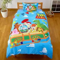 在飛比找蝦皮購物優惠-日本代購！迪士尼 玩具總動員 單人  床包組 被套 床單 床
