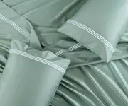 Ambassador 1000 TC Embroidered Sheet Set Sea Green