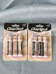 2 Packs ChapStick Lip Care CAKE BATTER 6 Sticks Total Paraben Free ChapStick New