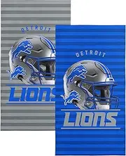 NORTHWEST NFL Detroit Lions 2-Pack Beach Towel Set, 30" x 60" Each, Standard, Team Colors