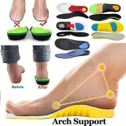 Orthotic Insoles Insert Shoes High Arch Support Plantar Flat Foot Feet Fasciitis