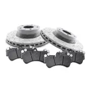 Protex Rear Brake Rotors + Ultra Plus Pads for Mercedes AMG W205 4.0L 2019-2021