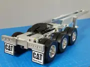 Aluminum Tamiya 1/14 RC Semi Truck 3 Axles Dolly Carrier Trailer wheel Coupler