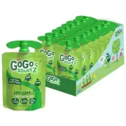 GoGo squeeZ Apple Apple 3.2oz – 18 Pack Unsweetened Applesauce for Kids