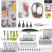 Saltwater Surf Fishing Tackle Kit, Leader Rigs 138PCS Kit