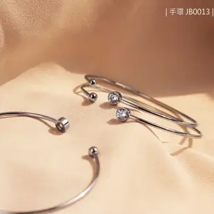 ［mumushop韓國飾品］羅亞戴蒙316L白鋼手環5mm單鑽細版手環 JB0013-有彈性