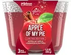3 X Glade Fragrance Candle Apple of My Pie Essential Oils Infused 6.8 oz Each