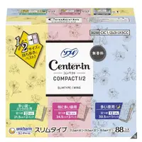 在飛比找蝦皮購物優惠-日本【CENTER-IN CONPACT1/2】88入衛生棉