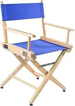 Filmcraft Short Director Chairs (Natural Frame/Blue Canvas)
