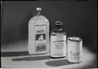 Photo bottle ammonia bottle Milk Magnesia can lye Undated 1949 Old Photo