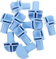10pcs Cat Cage Caster Sleeves Abs Plastic Bird Cage Castor Sockets Easy Install Swivel Rolling Wheel Adapters for Small Animal Cages