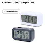 LCD Digital Table Alarm Clock Temperature Timer Calendar Travel Snooze Clock