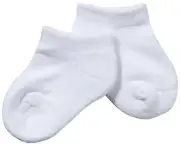 Jefferies Unisex Baby Seamless Sport Low Cut Half Cushion 3 Pk - White - Newborn
