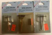 2x dremel wire brush 1/8" shank 428 AND 1x Dremel wire brush 1/8" shank 442