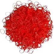 1000 Pcs Mini Rubber Bands (20mm) - Soft & Stretchable Elastic Bands for Hair Braids, Home & Office Use (Red)