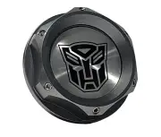 GUNMETAL TRANSFORMER AUTOBOT ENGINE OIL CAP FOR 08-15 MITSUBISHI LANCER EVO 10 (for: Mitsubishi)