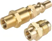 Mtsooning 1/4 inch RV Quick Connect Adapter Conversion Fitting, Propane Quick Disconnect Conversion Kit Replacement for Weber Q 100, 1000, 200, 2000, 1200, 2200 Portable Gas Grill