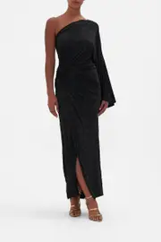 ONE SHOULDER JERSEY DRESS TAME MY TIGER