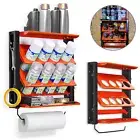 Wall Mount Spray Can Organiser Garage Shelf Tool Storage Rack Paint Can Rack