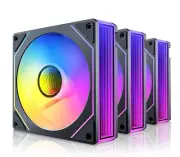 OKINOS Infinity ARGB PWM Fans 3 Pack with ARGB PWM Controller hub. 800-1800RP...