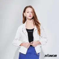 在飛比找momo購物網優惠-【HONOR 山形屋】層次鈕釦口袋下擺隱形抽繩外套