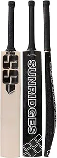 SS English Willow Leather Ball Cricket Bat, Short Handle Cricket Bat for Adult Full Size with Full Protection Bat Cover Free 1 Pc Toe Guard (Magnum Pro)