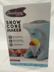 Americana Collection Shaved Ice Machine Retro Snow Cone Maker Electric Tabletop