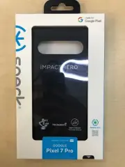 NEW Speck Impact Hero Slim Soft Touch Case for Google Pixel 7 Pro (6.7") Black