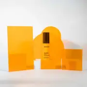 Geometric Coloured Acrylic Sheet Styling Props For Photography - Candy Orange...