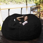 Microsuede 7ft Giant Bean Bag Memory Living Room Chair Soft Cover | No Filling