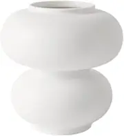 Vase Creative Donut Shaped Vases Ceramic White Flower Vase Modern Decorative Vases for Centerpieces Vase Geometric Decor for Home Décor, Kitchen, Office Or Living Room (Color : Style a)
