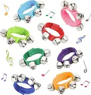 HUIANER Wrist Bells Hand Bells Percussion Instruments Jingle Bells Musical Instruments Musical Rhythm Toys, 8pcs