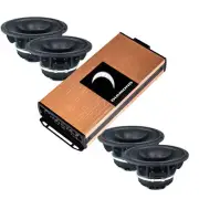 Diamond Audio MICRO4V2 Micro Series 600W Amplifier + 4 MP654 6.5” PRO Full-Range